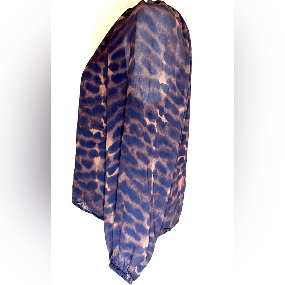 Rails Brown and Black Sheer Blouse - Picture 9 of 16
